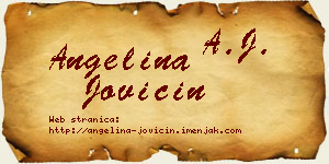 Angelina Jovičin vizit kartica